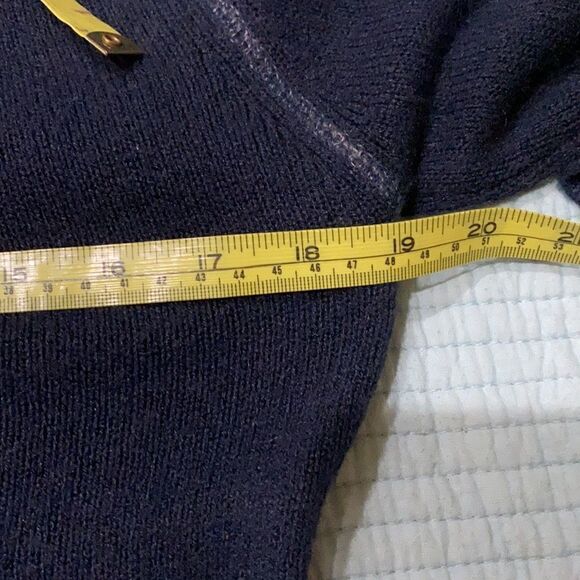 Top shop Smudge Navy Hooded Sweater - Picture 12 of 15